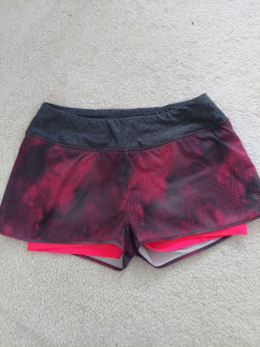 MPG Women’s Pink Performance Running Shorts with Inner Liner Size S